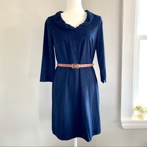 Navy Crown & Ivy Dress with Collar